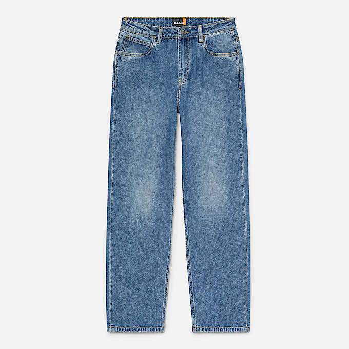 Rechte Denim Broek voor dames in blauw