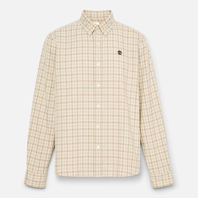 Solucell Air™ Gingham Overhemd voor heren in beige