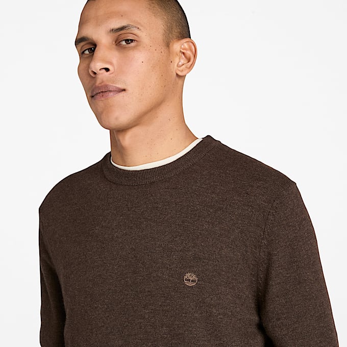 Timberland® Cohas Brook Rundhalspullover aus Merinowolle für Herren in Braun