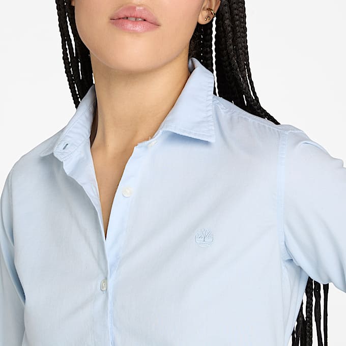 Camicia Oxford a Maniche Lunghe Timberland® da Donna in blu