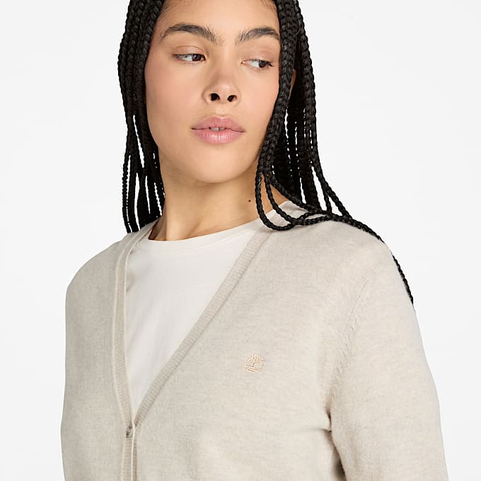 Chaqueta de lana merina Timberland® para mujer en beis