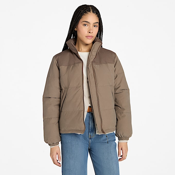 Welch Mountain Geïsoleerd Synthetisch Pufferjack voor dames in bruin - 1