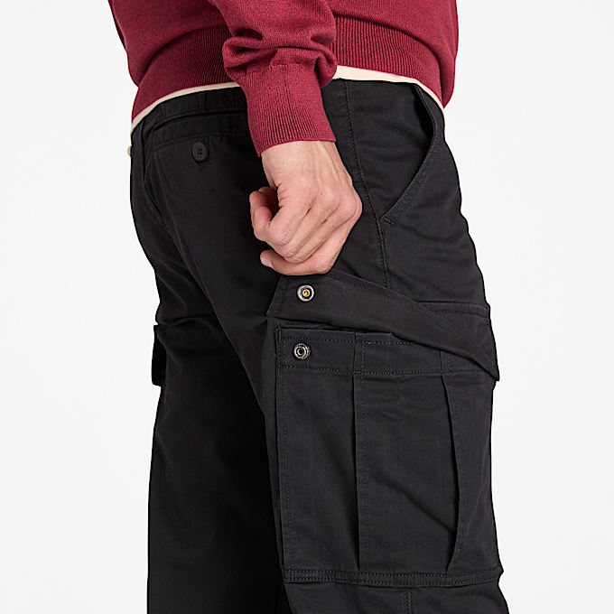 Timberland® Brookline Twill Cargo Trouser for Men in Black