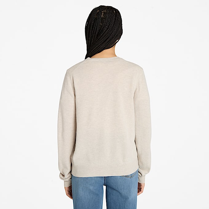 Chaqueta de lana merina Timberland® para mujer en beis