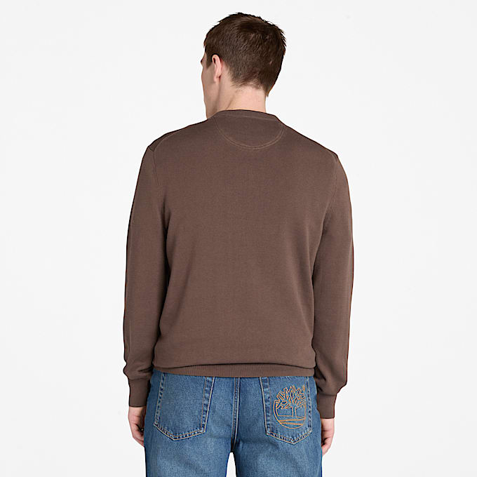 Williams River Baumwollpullover für Herren in Braun