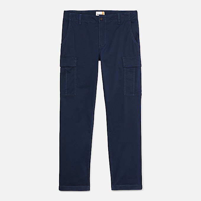 Pantaloni Cargo in Twill Timberland® Brookline da Uomo in blu scuro