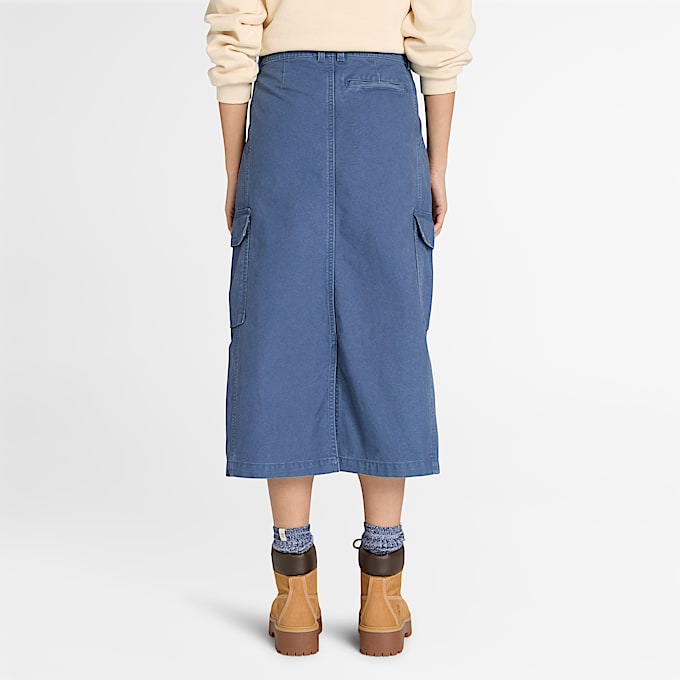 Jupe cargo pour femme en bleu foncé
