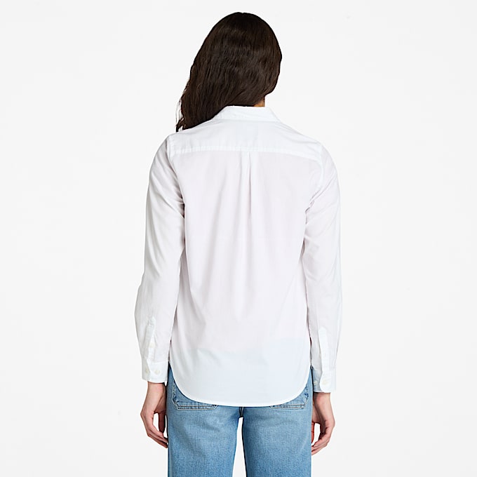 Camicia Oxford a Maniche Lunghe Timberland® da Donna in bianco