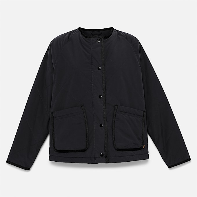 Strapazierfähige, wasserabweisende Steppjacke für Damen in Schwarz
