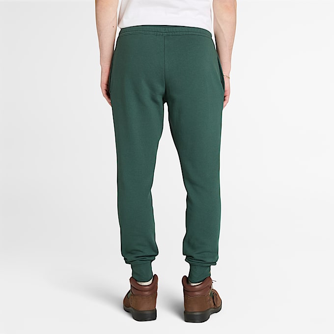 Exeter River Brushed Back Jogger for Men in Dark Green