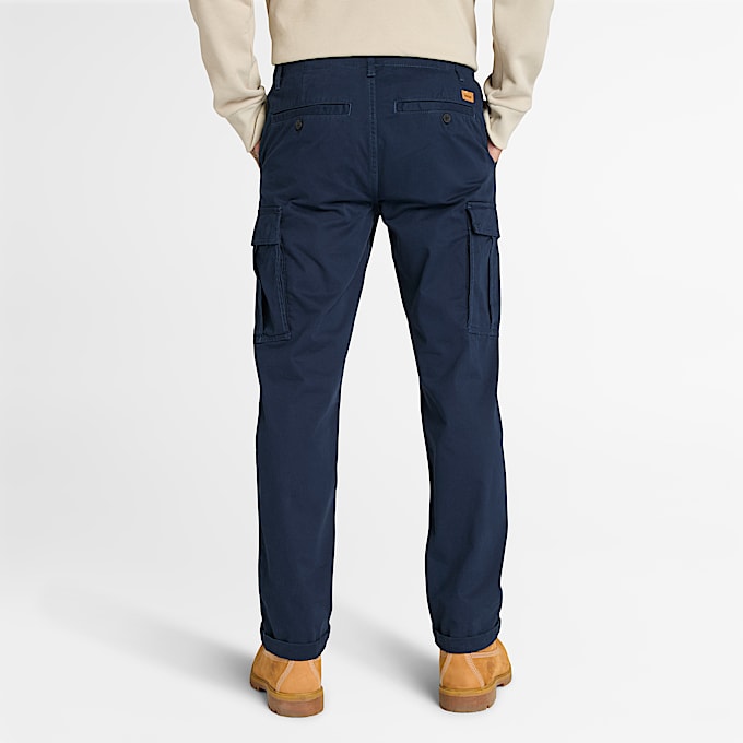 Pantaloni Cargo in Twill Timberland® Brookline da Uomo in blu scuro