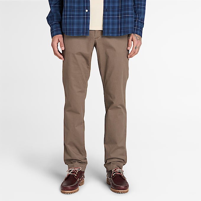 Claremont Chinohose aus Twill mit schmalem Bein für Herren in Braun - 1