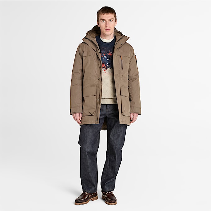 Parka en duvet Wilmington pour homme en marron