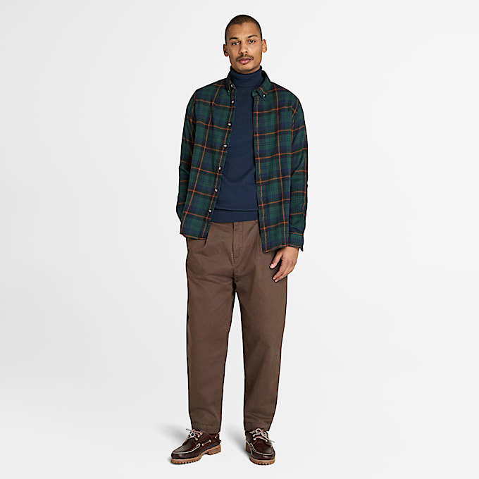 Williams River Rollkragenpullover aus Baumwolle für Herren in Dunkelblau