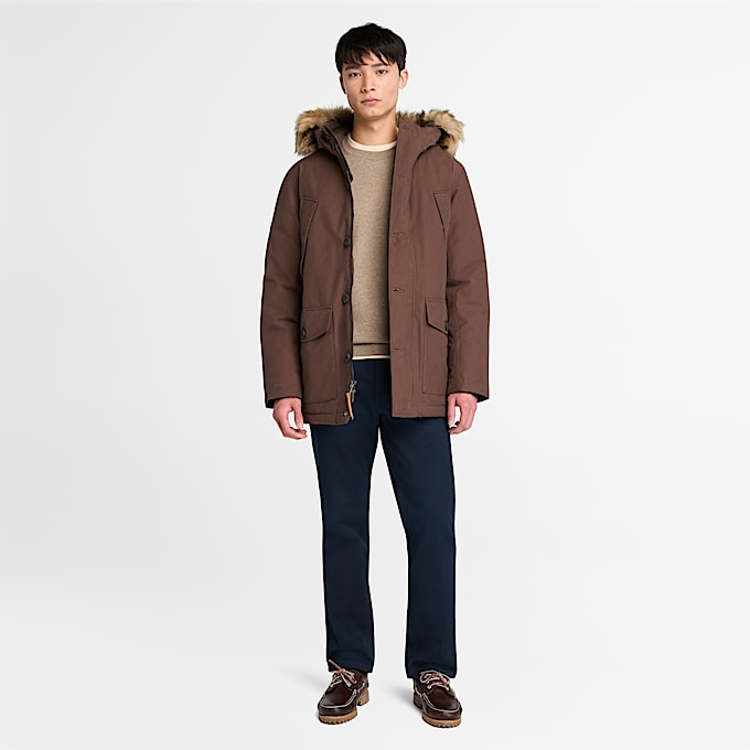 Parka imperméable Scar Ridge pour homme en marron