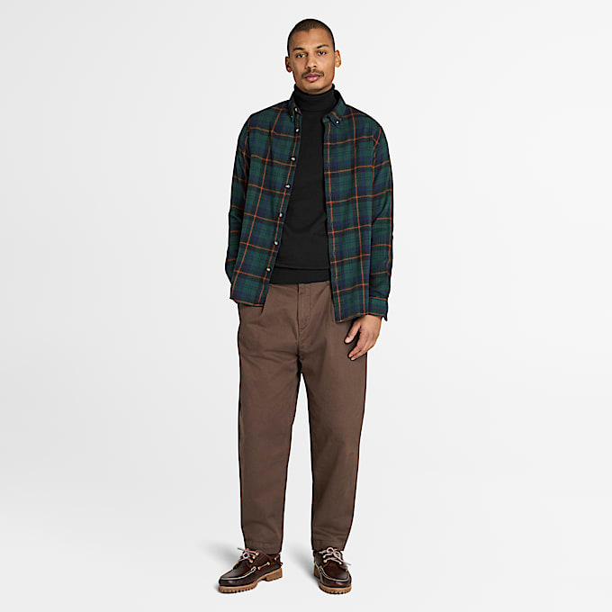 Williams River Rollkragenpullover aus Baumwolle für Herren in Schwarz