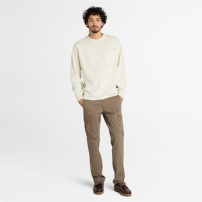 Timberland® Brookline Twill Cargo Trouser for Men in Brown