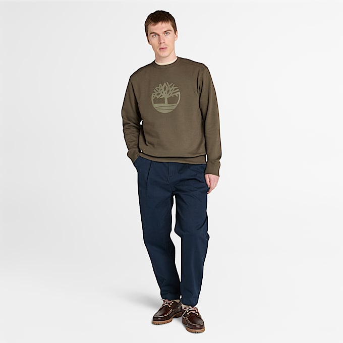 Kennebec River Crewneck Sweatshirt for Men in Green
