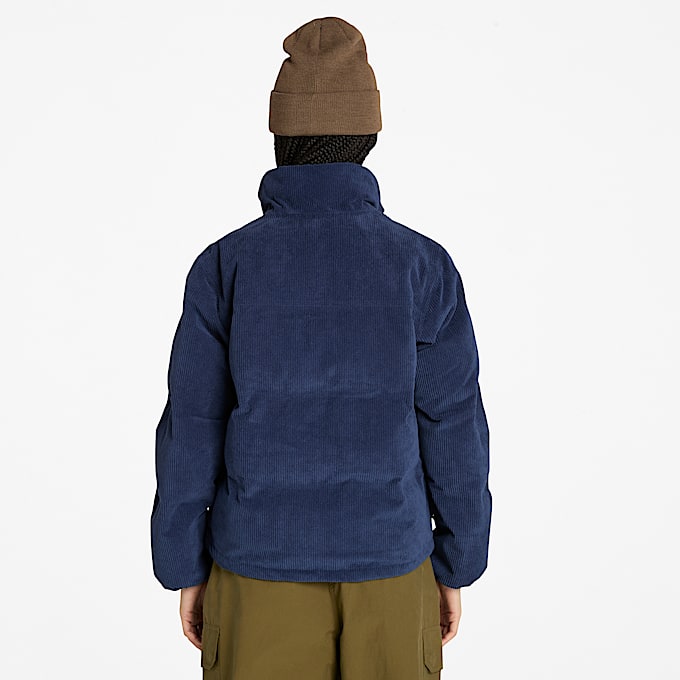Wasserdichte Welch Mountain Cord-Steppjacke für Damen in Dunkelblau