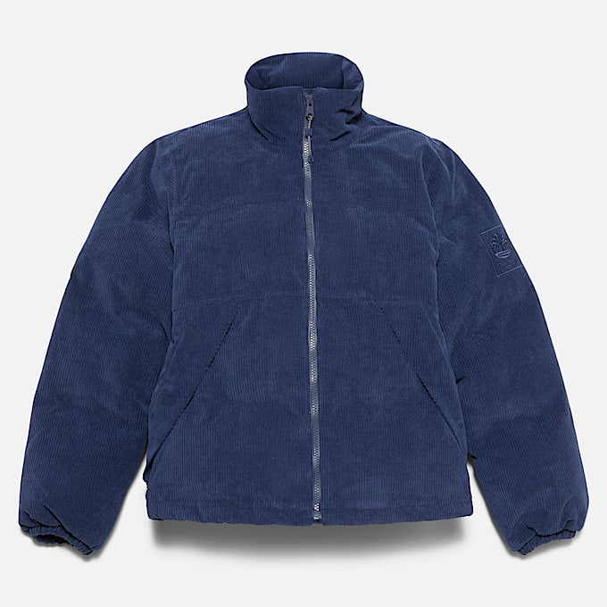 Wasserdichte Welch Mountain Cord-Steppjacke für Damen in Dunkelblau
