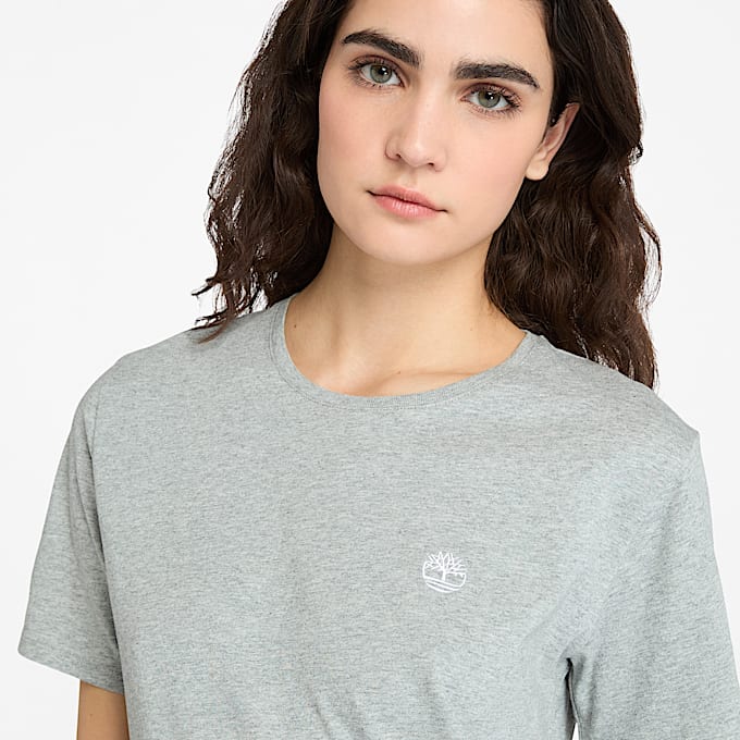 Dunstan Short-Sleeve T-Shirt for Women in Light Grey