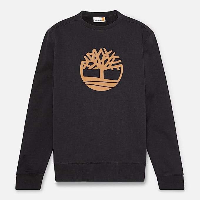 Kennebec River Sweatshirt mit Rundhalsausschnitt für Herren in Schwarz