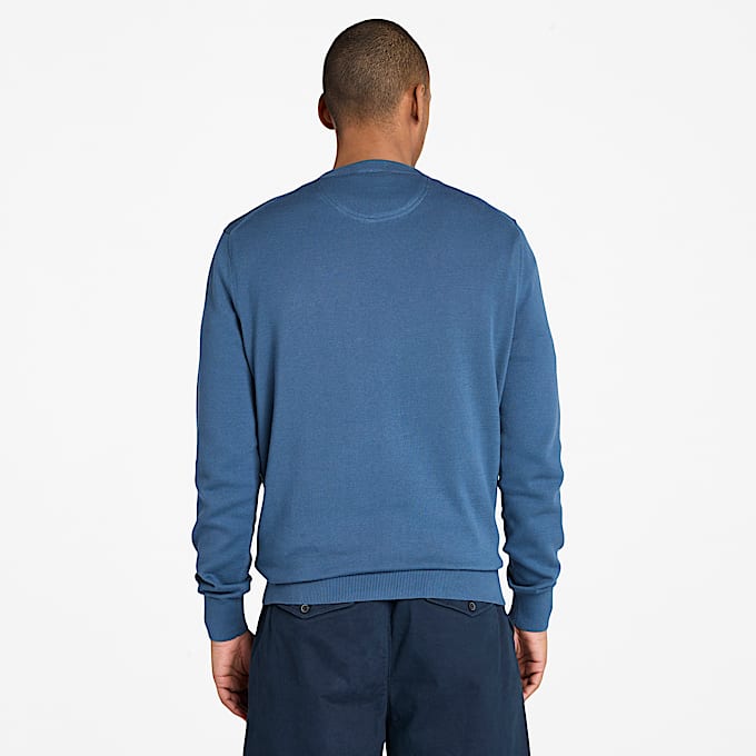 Maglione in Cotone Williams River da Uomo in blu scuro