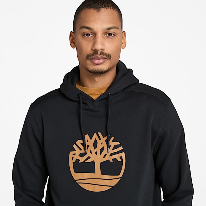 Camisola com Capuz Kennebec River Tree Logo para Homem em preto