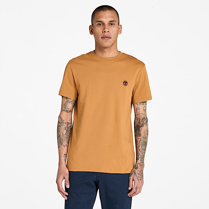 Dunstan River Kurzarm-T-Shirt für Herren in Gelb - 1