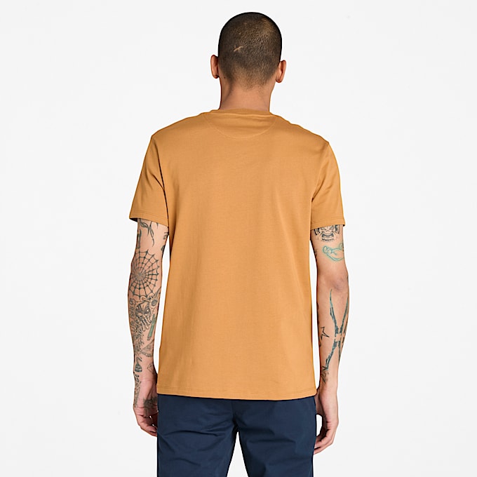 Dunstan River Kurzarm-T-Shirt für Herren in Gelb