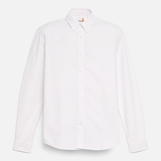 Chemise oxford pour homme en blanc