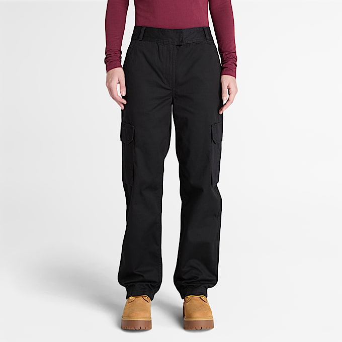 Utility-Cargohose für Damen in Schwarz - 1