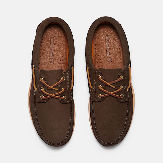 Crafted Boat Shoe for Men in Dark Brown
