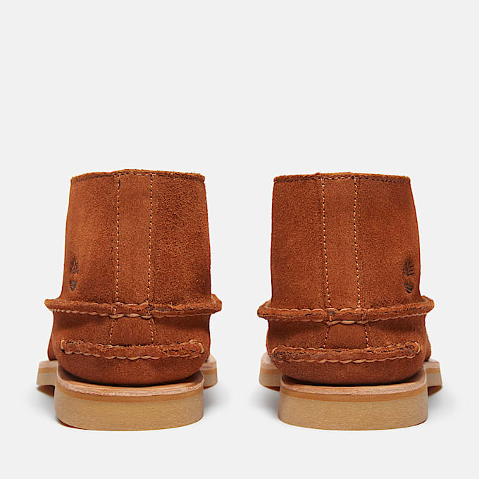 Bottine bateau mi-haute Crafted pour homme en marron