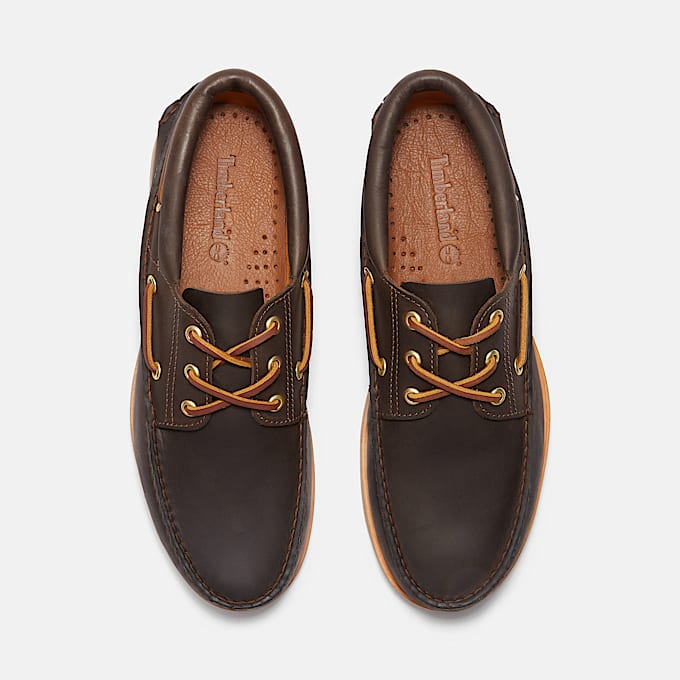 Crafted Boat Shoe for Men in Dark Brown