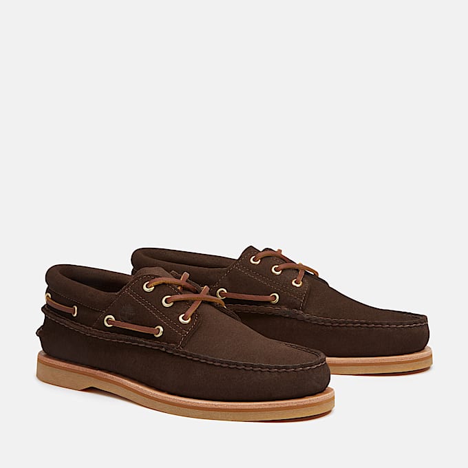 Crafted Boat Shoe for Men in Dark Brown