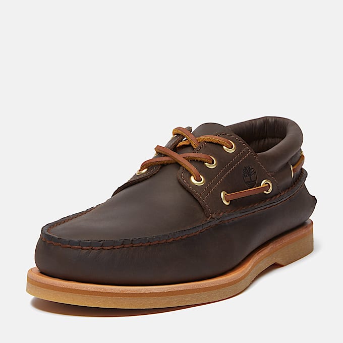 Crafted Boat Shoe for Men in Dark Brown