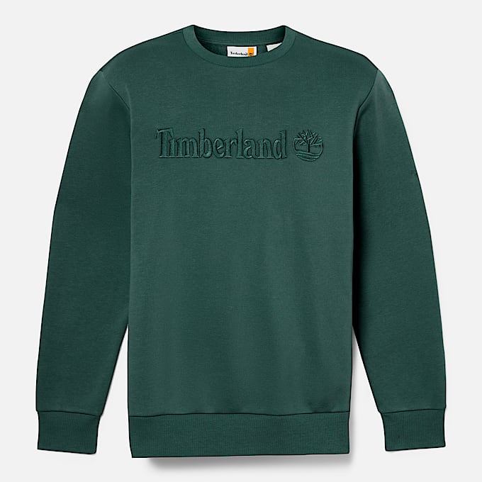 Hampton Sweatshirt met ronde hals voor heren in donkergroen