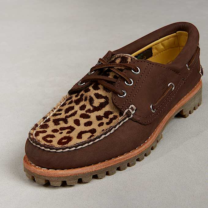 Chaussure bateau Noreen pour femme en Marron