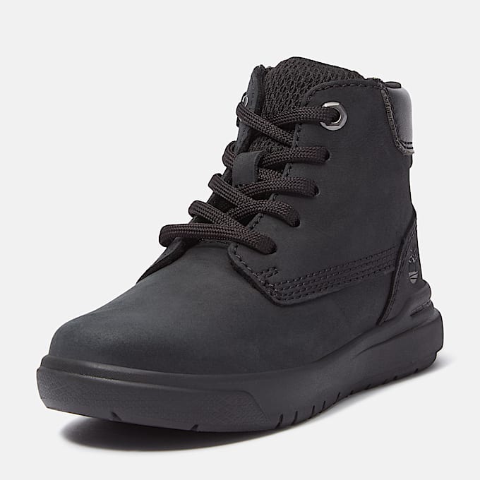 Basket à zip et lacets Seneca Bay pour tout-petit en noir