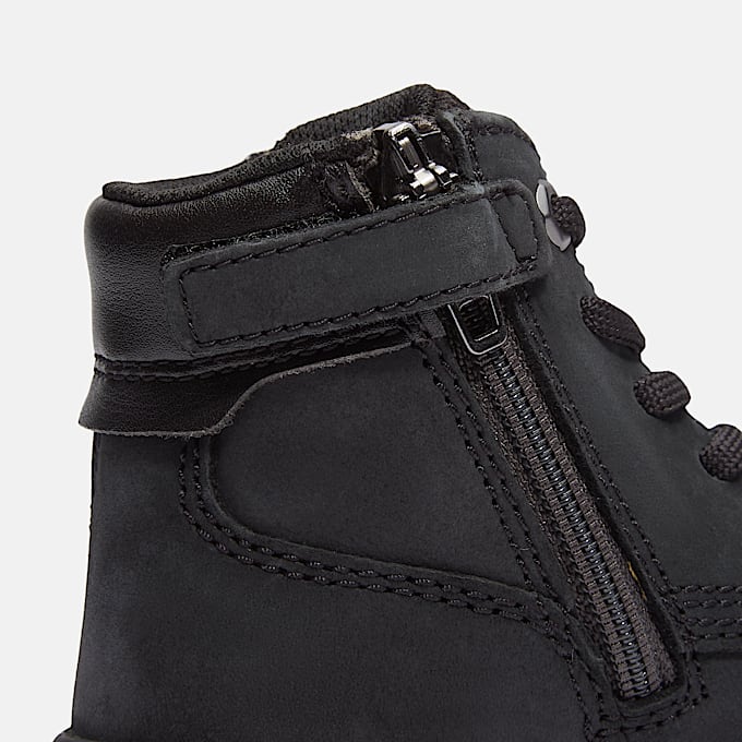 Basket à zip et lacets Seneca Bay pour tout-petit en noir
