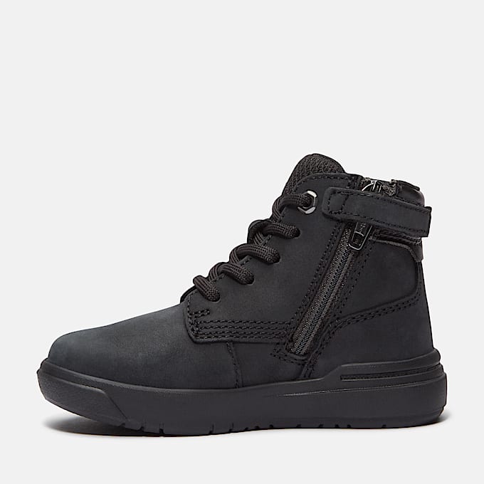 Basket à zip et lacets Seneca Bay pour tout-petit en noir