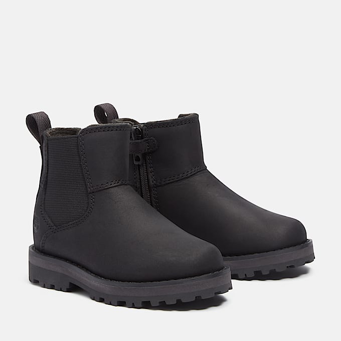 Courma Kid Chelsea Boot voor Peuters en kleuters in zwart