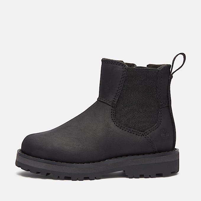 Courma Kid Chelsea Boot voor Peuters en kleuters in zwart