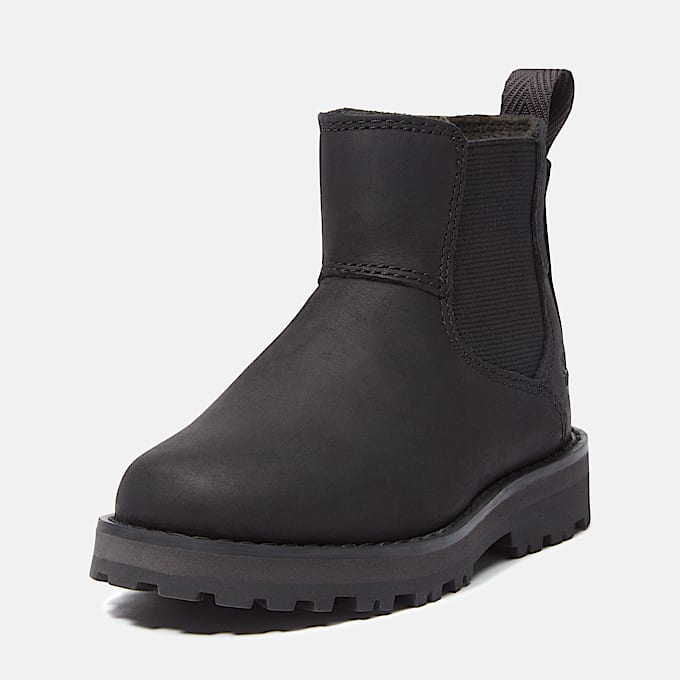 Courma Kid Chelsea Boot voor Peuters en kleuters in zwart