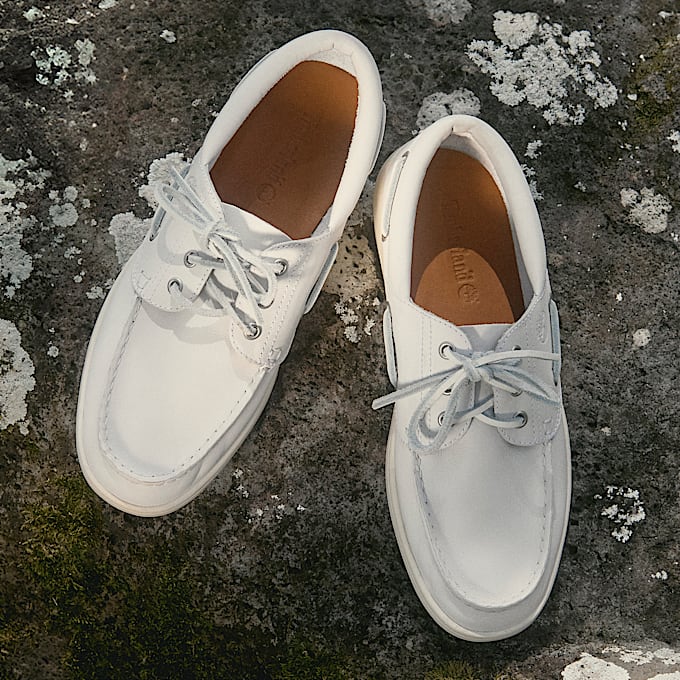 Chaussure bateau Portofino Pier pour homme en Blanc