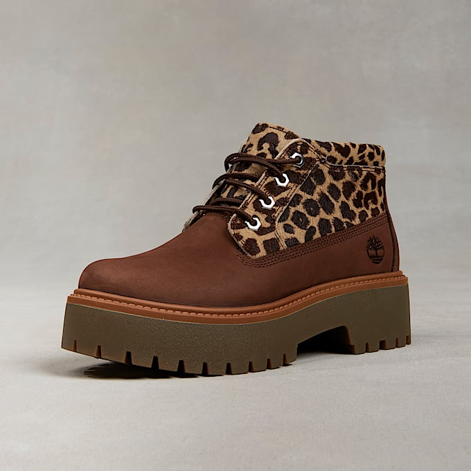 Stivale con Plateau Stone Street da Donna in marrone
