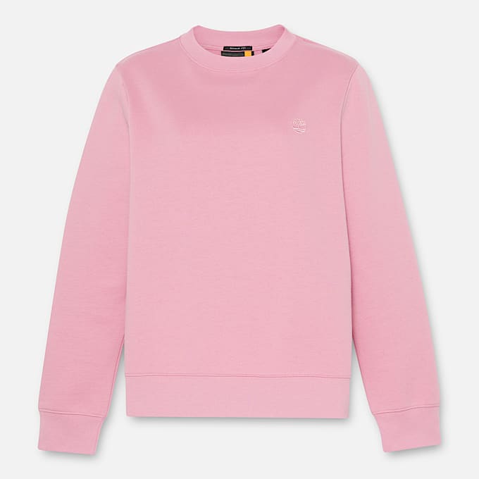 Exeter River Brushedback Crewneck Sweatshirt for Women in Pink