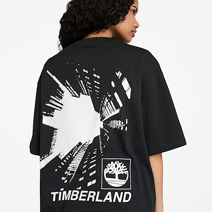 Building Blocks T-Shirt mit kurzen Ärmeln und Grafik in Schwarz - 1