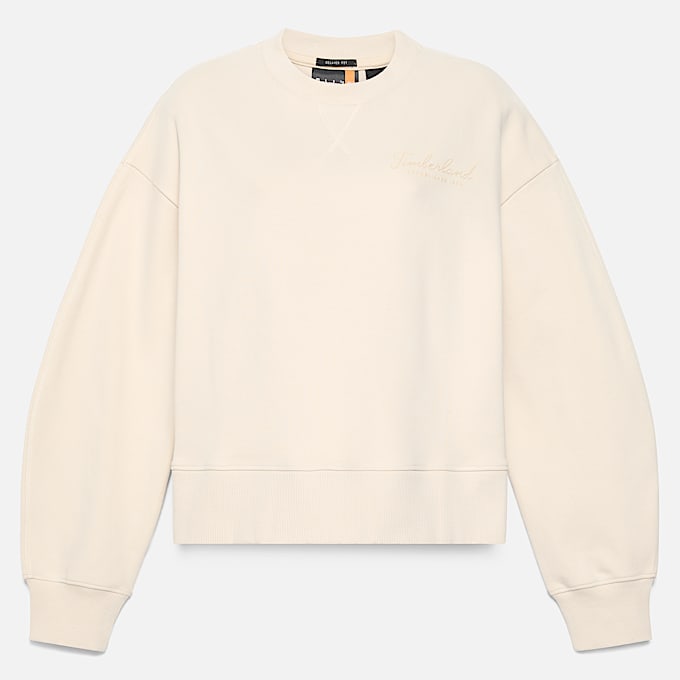 Lush Comfort Sweatshirt mit Rundhalsausschnitt für Damen in Beige - 1